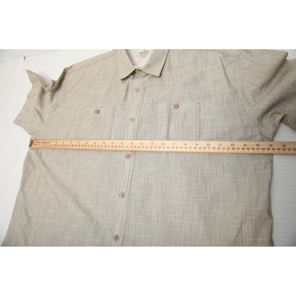 Kuhl Karib Shirt Mens 2XL Beige Short Sleeve Button Front Hiking 7259 - Picture 8 of 12